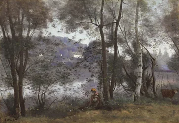 Ville d"Avray: Jezero viděné listím, 1865-1870