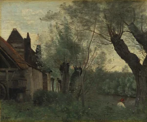 Willows and Farmhouse v Sainte-Catherine-lès-Arras, 1871.