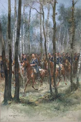 Vojáci na koních, 1884