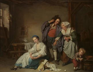 Rozbitá vejce, 1756