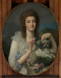 Princezna Varvara Nikolaevna Gagarina 1762-1802, c. 1780-82.