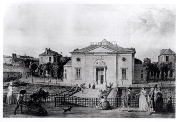Velký amfiteátr Jardin des Plantes v Paříži, v roce 1794, z „Le Museum d