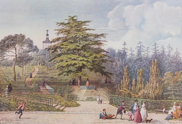 Labyrint muzea v Paříži v roce 1794 (barva lito)