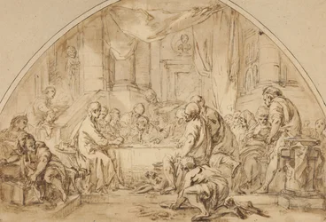 Studie k poslední večeři, kolem roku 1792
