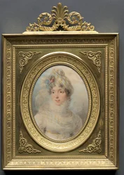 Portrét ženy v bílých šatech, 1813.