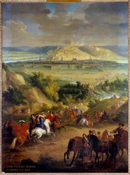 Sídlo Namuru v Belgii v červnu 1692 králem Ludvíkem XIV. (1638-1715) Obraz Jana Křtitele Martin starší (1659-1735) Ne. 2,7x2m