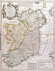 Mapa Irského království, dediee Marie d