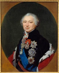 Portrét prince Alexandra Borisoviče Kourakina (1752-1818) Obraz Jean Baptiste Regnault (1754-1829) Paříž 19. století, Muzeum Čestné legie