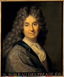 Portrét Nicolase Boileau Despreaux (Boileau-Despreaux) (1636-1711) - obraz Jean Baptiste Santerre (1651-1717)