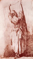 Hanging up the Washing, 1913.