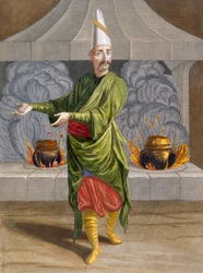 Beulouk-Bachi, šéfkuchař sultána, kolem roku 1708