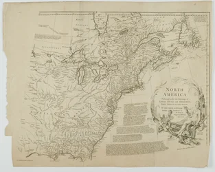 Severní Amerika, vyryl Richard William Seale, 1752