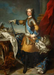 Portrét krále Ludvíka XV. 1710-1774, cca 1723-1724