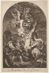 Martire de St. Pierre Umučení svatého Petra, c. 50. léta 18. století.