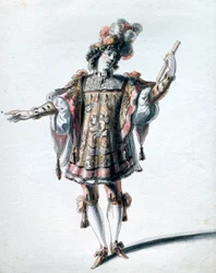 Kostýmní návrh Jean Berain starší, c1680