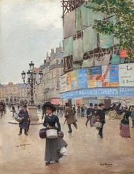 Paříž, rue du Havre, c. 1882.