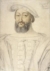Portrét Františka I. (1494-1547), francouzského krále par Clouet, Jean (asi 1485-1541). Černá křída a sangvinik na papíře, rozměr : 31,6x22,5, první polovina 16. stol., Státní Ermitáž, St. Petersburg