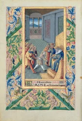 paní Lat. Q.v.I.126 f.53v David byl poslán k Saulovi, z 