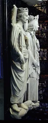 Podobizna Filipa III. (1245-85) Smělého a Filipa IV. (1268-1314) Sličného (mramor)