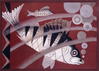Fish, cca 1925 (kvaš, pero a inkoust na papíře)