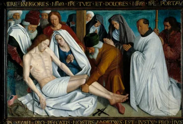 Pieta z Nouans-les-Fontaines, obraz Jeana Fouqueta (1421-1481)