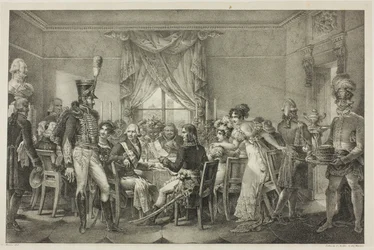 Napoleon v paláci velkovévody ve Florencii, deska třináct z Politického a vojenského života Napoleona