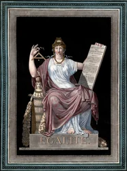 Rovnost - rytina Jean Francois (Jean-Francois) Janinet (1752-1814) - Allegorie de l