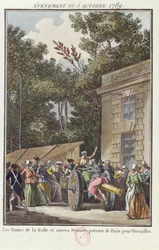 Ženy z Les Halles pochodují do Versailles, 5. října 1789