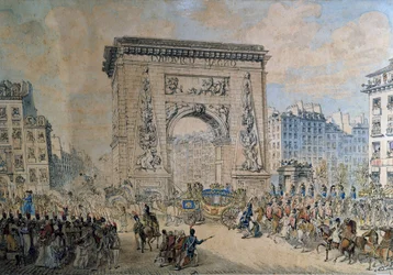 Vstup Pia VII (papež Luigi Barnaba Chiaramonti pod jménem Pius VII nebo Pius VII