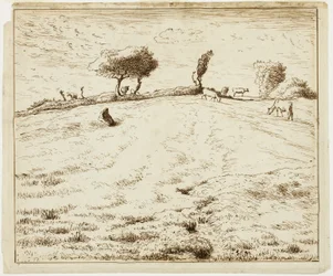Krajina - svah v Gruchy, Normandie