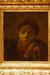 Pastýř odpočívá na hůl, 1872