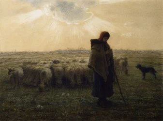 Pastýřka a její stádo, 1862-67