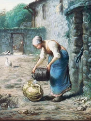 Žena u studny, kolem roku 1866