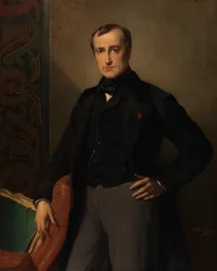Malíř Paul Delaroche (olej na plátně)