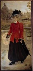 Obraz Učně od Jeana Francoise Raffaelliho (1850-1924) 1908 Ne. 2,08x1,03 m Pau, Muzeum výtvarných umění