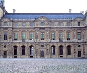 Cour Carrée Louvru, fasáda Louvru Jindřicha II. (1546-1551), sochy Jeana Goujona (1510-1567), 1551, Paříž, Musée du Louvre