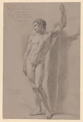 Stojící mužský akt, při pohledu zepředu (1. cena 1776)