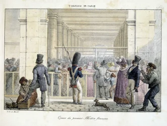 Fronta u Premier Théâtre Français - v „Tableaux de Paris“