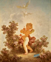 Fragonard - Pokrok lásky Strážce lásky, 1790-91