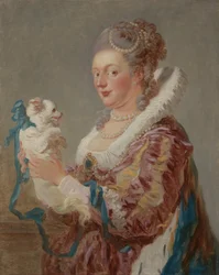 Žena se psem, kolem roku 1769