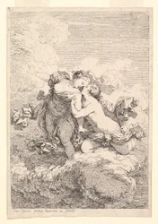Mytologická scéna, možná Diana Seducing Callisto, ca. 1764.