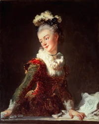 Portrét Marie Madeleine Guimard, první tanečnice opery, kolem roku 1769 (olej na plátně)