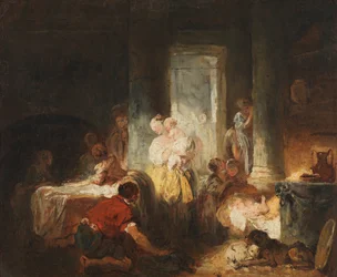 Římský interiér, kolem roku 1760 (olej na plátně)