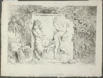 Rodina Satyrů, z knihy Bacchanales, neboli Satyrské hry