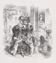 Chudáci Putti z The Complete Works of Béranger, 1836.
