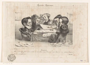 Karikatura francouzských cenzorů Cenzoři (název na objektu) Parisiens Picturesques (název série na objektu)