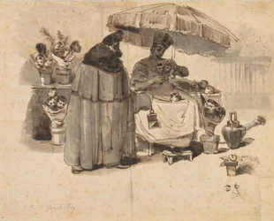 Studie na "Au Bouquet de persil," (Kytice petržele)