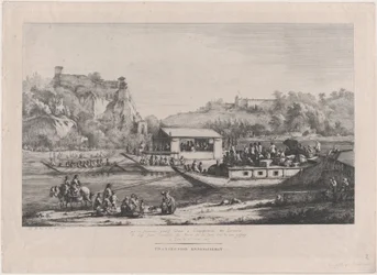 Papež Pius VII na Saôně, 1805.