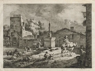 Pohled na Saint-Andeol, 1774.