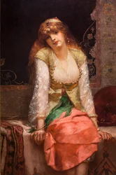 Orientální krása, před nebo kolem roku 1880 (olej na plátně)